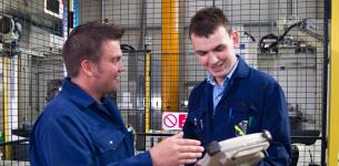 apprentices chatting