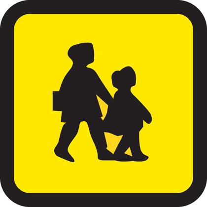 Highway Code for Northern Ireland rule 209 - school bus sign