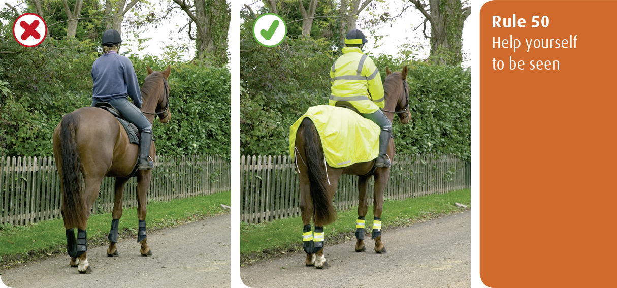 Rule 50 - help yourself be seen Highway Code for Northern Ireland rule 50 - help yourself be seen