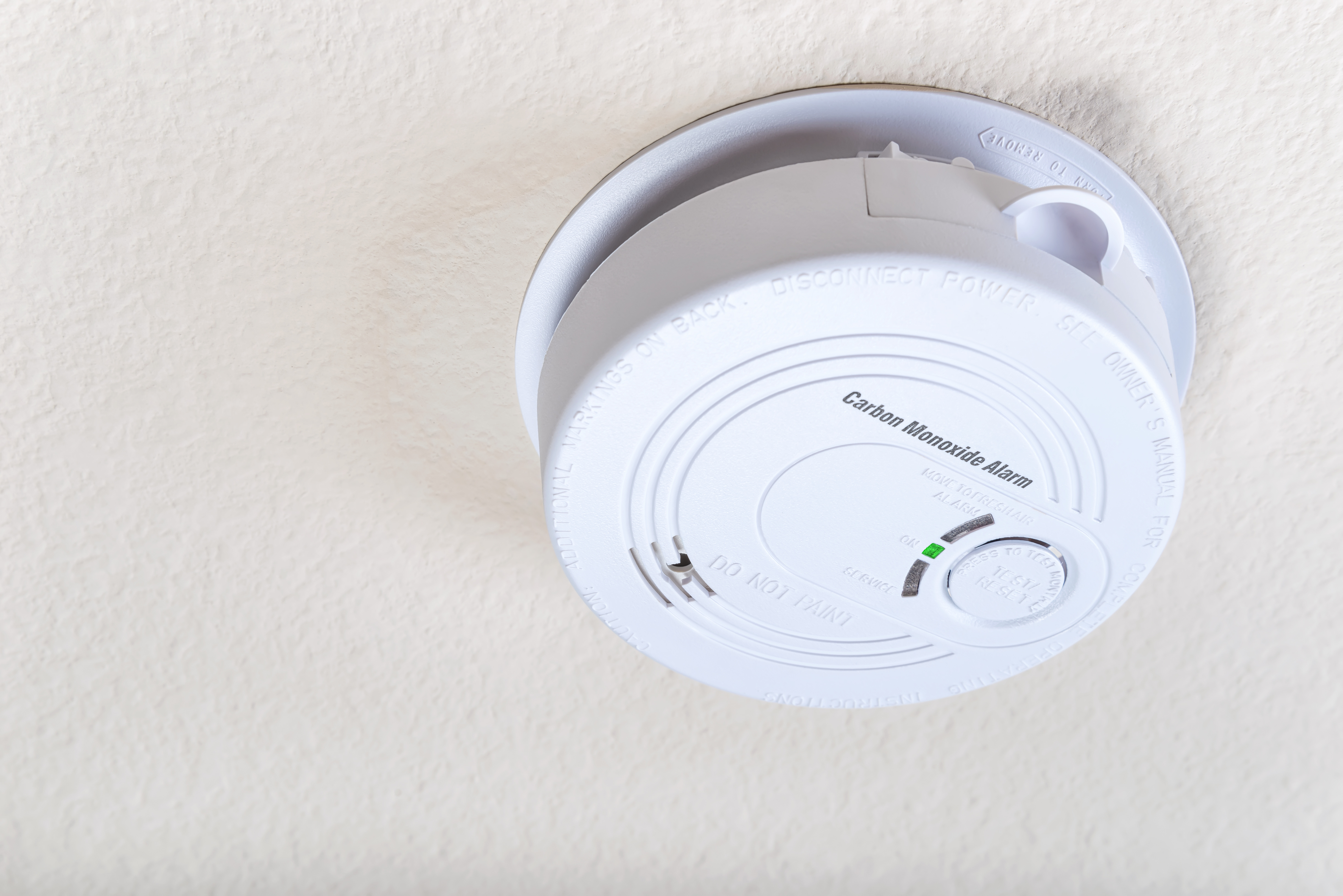 Think about fitting a carbon monoxide alarm