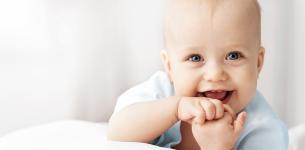 Portrait of a smiling baby