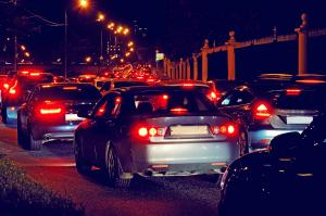 Traffic at night
