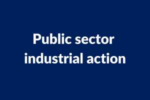 Public sector industrial action