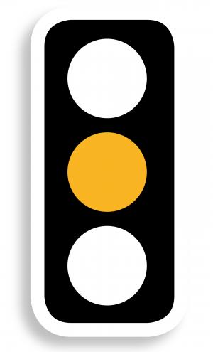 amber traffic light