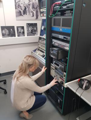 Picture showing access to digitised material from UTV archive