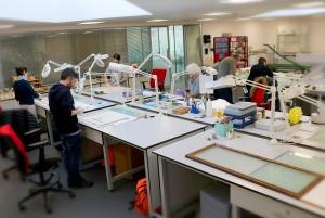 Staff and volunteers working in the Conservation Unit at PRONI Staff and volunteers working in the Conservation Unit at PRONI