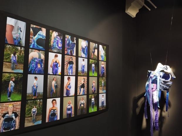 Image of two artworks displayed as part of the User Content? exhibition