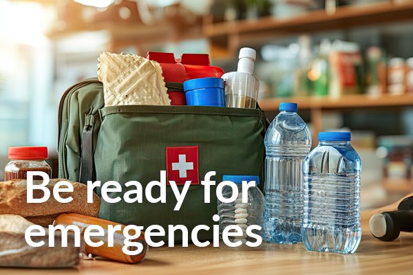 Be ready for emergencies
