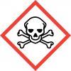 If this label showing a skull appears on a chemical product it shows that it's toxic