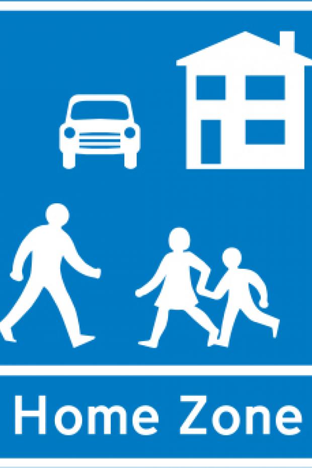 Home Zone sign Image of a Home Zone sign